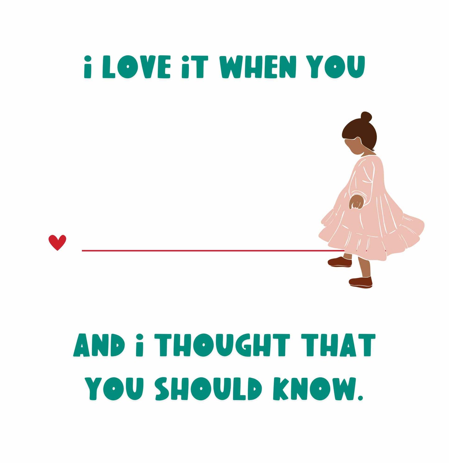 A (Personalized) Book For My Little Valentine: A Love Letter from Me to You - (Pink Cover)