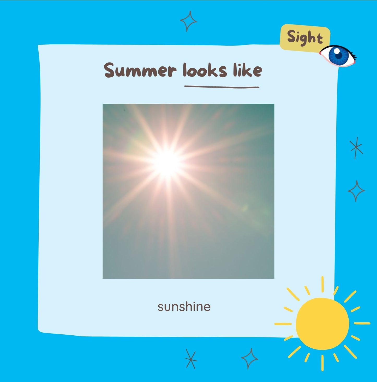 "I Love Summer!" Five Senses Children's Book