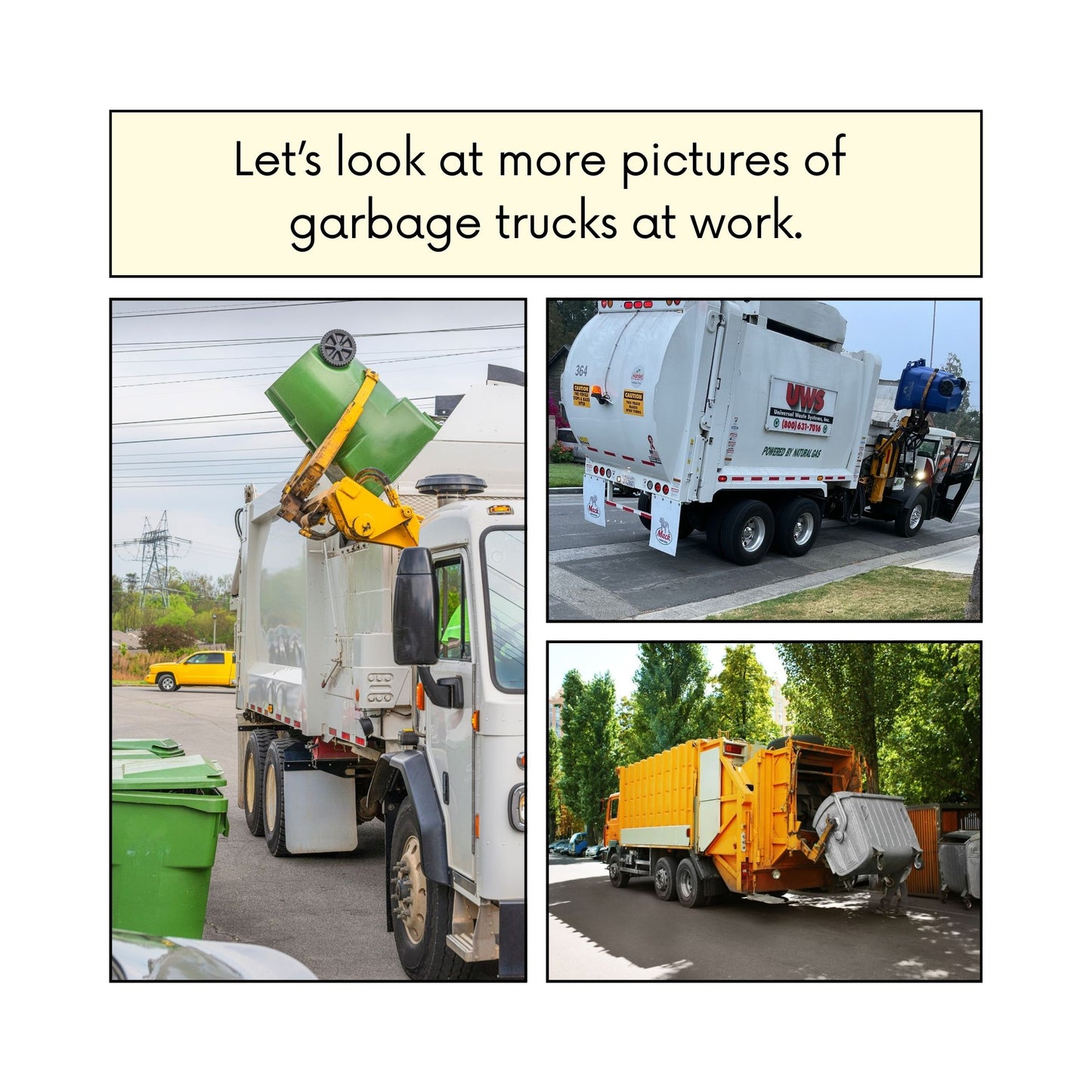 "All About Garbage Trucks" Children's Book (HARDCOVER)
