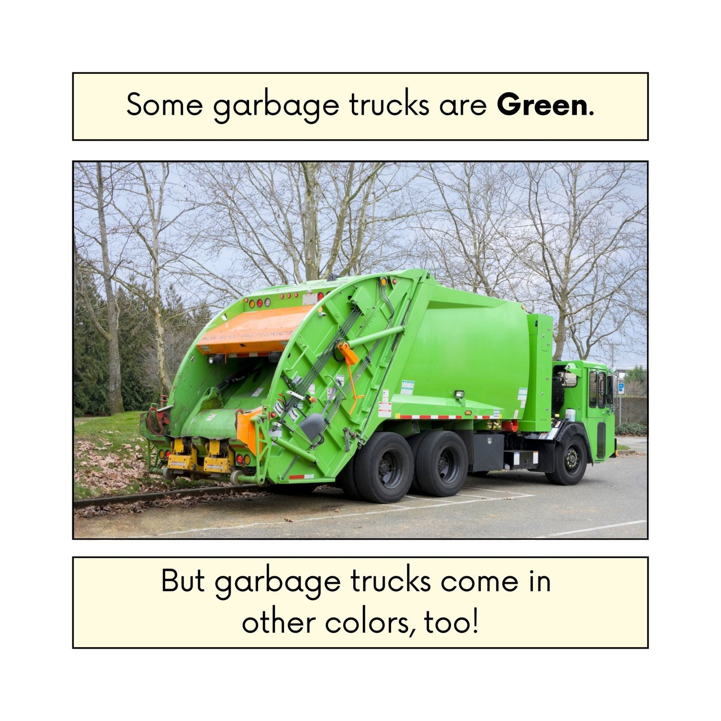 "All About Garbage Trucks" Children's Book (HARDCOVER)