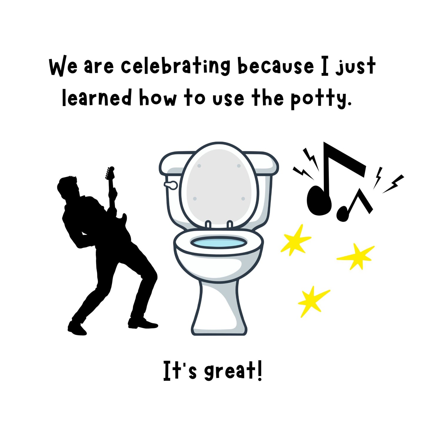 "Potty Like A Rockstar" Potty-Training Book (HARDCOVER)