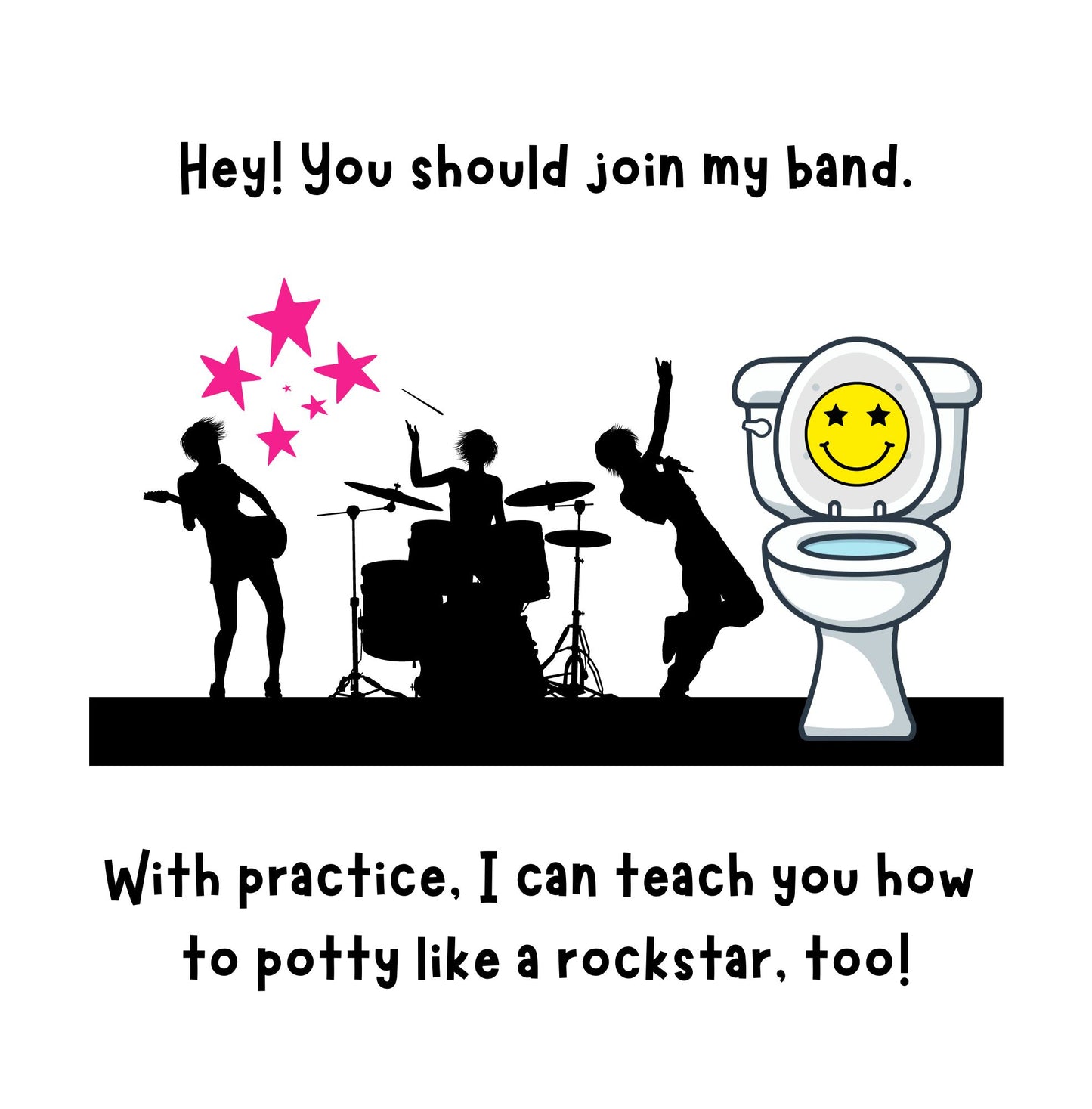 "Potty Like A Rockstar" Potty-Training Book (HARDCOVER)
